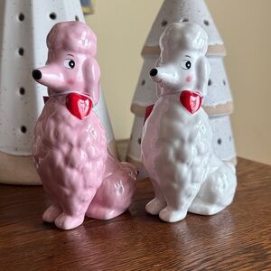 Target Pink and White Poodle Figurines